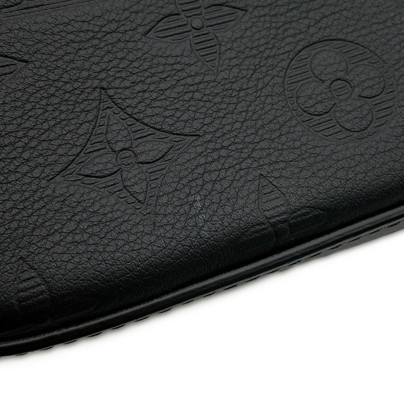 ルイヴィトン ショルダーバッグ モノグラム・シャドウ トリオ・メッセンジャー M46602 LOUIS VUITTON ブラック 黒