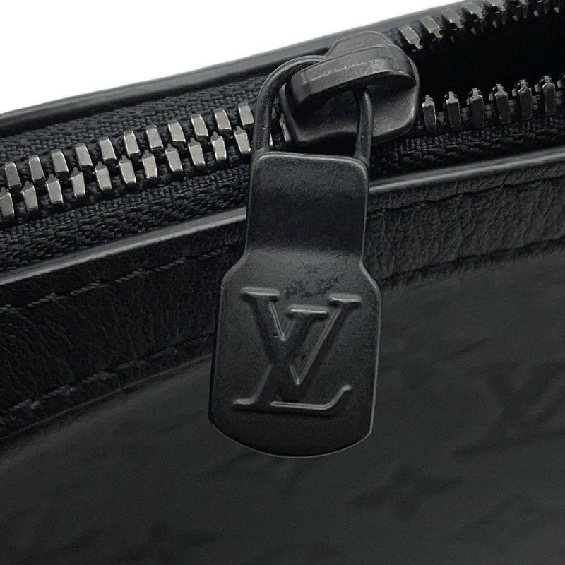 ルイヴィトン ショルダーバッグ モノグラム・シャドウ トリオ・メッセンジャー M46602 LOUIS VUITTON ブラック 黒