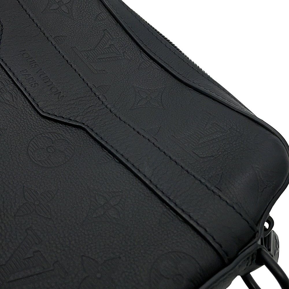 ルイヴィトン ショルダーバッグ モノグラム・シャドウ トリオ・メッセンジャー M46602 LOUIS VUITTON ブラック 黒