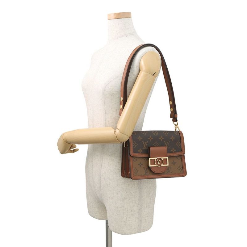 ルイヴィトン ショルダーバッグ モノグラム・リバース ドーフィーヌ MINI M45959 LOUIS VUITTON 黒 ブラック