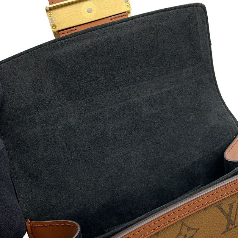 ルイヴィトン ショルダーバッグ モノグラム・リバース ドーフィーヌ MINI M45959 LOUIS VUITTON 黒 ブラック