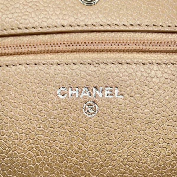 シャネル チェーンウォレット マトラッセ ココマーク キャビアスキン CHANEL 財布