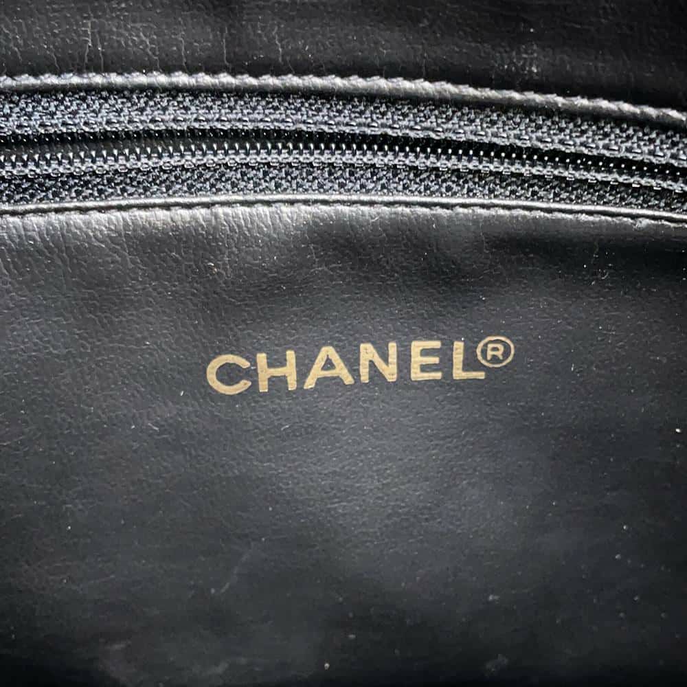 シャネル チェーントートバッグ ココマーク キャビアスキン CHANEL ショルダーバッグ 黒