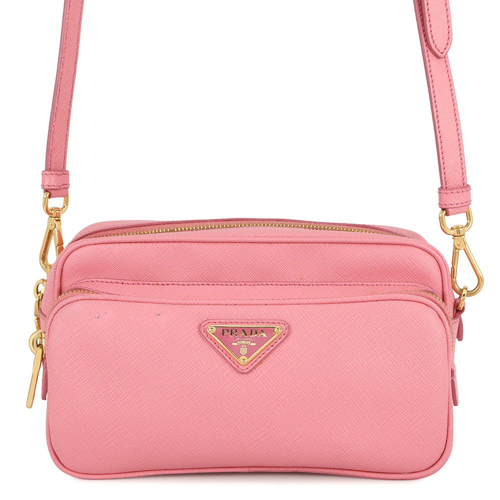 プラダ ショルダーバッグ トライアングルロゴ サフィアーノレザー BT1010 PRADA