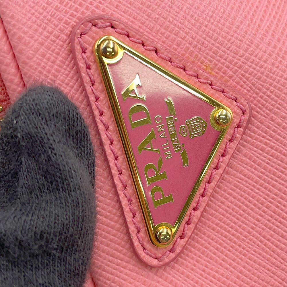 プラダ ショルダーバッグ トライアングルロゴ サフィアーノレザー BT1010 PRADA