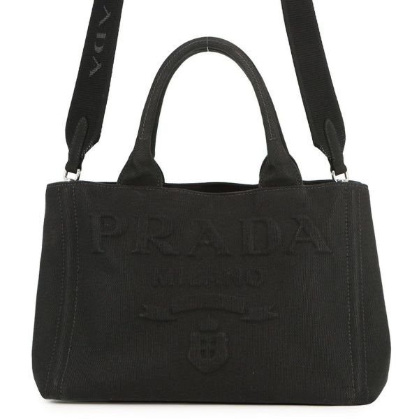 プラダ トートバッグ カナパ CANAPA キャンバス 1BG439 PRADA 2way 黒