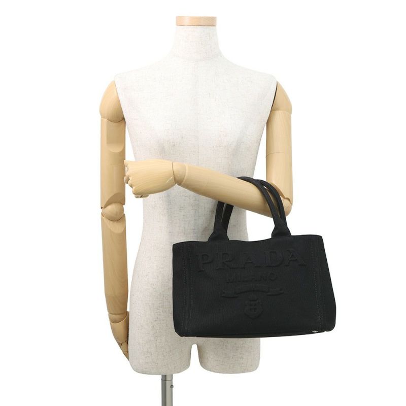 プラダ トートバッグ カナパ CANAPA キャンバス 1BG439 PRADA 2way 黒