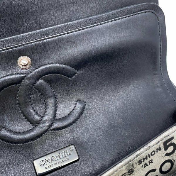 シャネル チェーンショルダーバッグ マトラッセ ココマーク Wフラップ ロゴプリント A01112 CHANEL 2way 黒