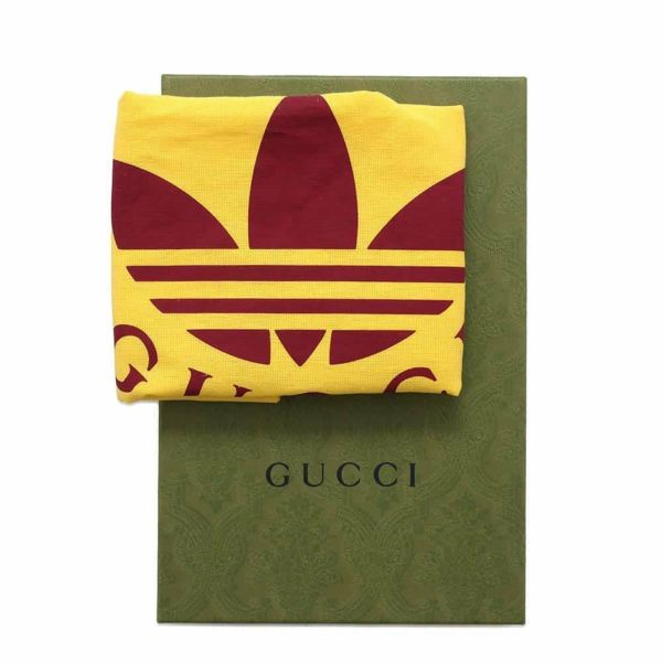 グッチ フォンケース アディダスコラボ レザー 702203 GUCCI フォンケース ポシェット adidas 黒 白