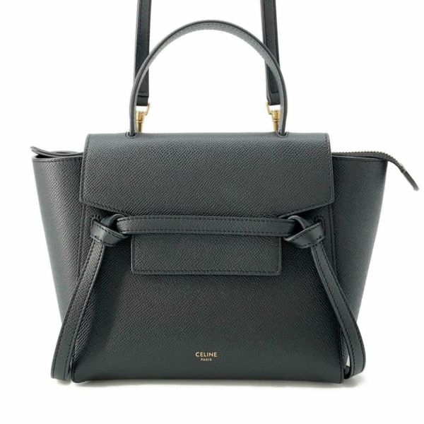 セリーヌ ハンドバッグ ベルトバッグ ナノ 189003 CELINE 2wayショルダーバッグ 黒