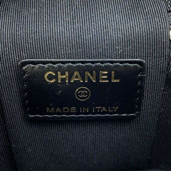 シャネル チェーンヴァニティー ケース スモール マトラッセ ココマーク キャビアスキン AP2503 CHANEL ショルダー ポシェット 黒