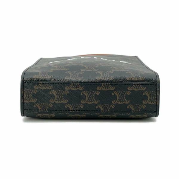 セリーヌ ハンドバッグ トリオンフ ミニ バーティカル カバ PVC/レザー 194372 CELINE 2wayショルダーバッグ ブラウン