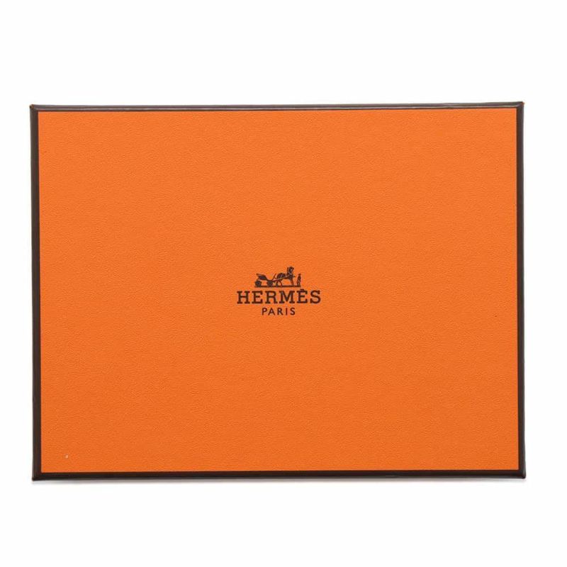 エルメス 二つ折り財布 ベアンコンパクト グリミスティ/シルバー金具 エプソン W刻印