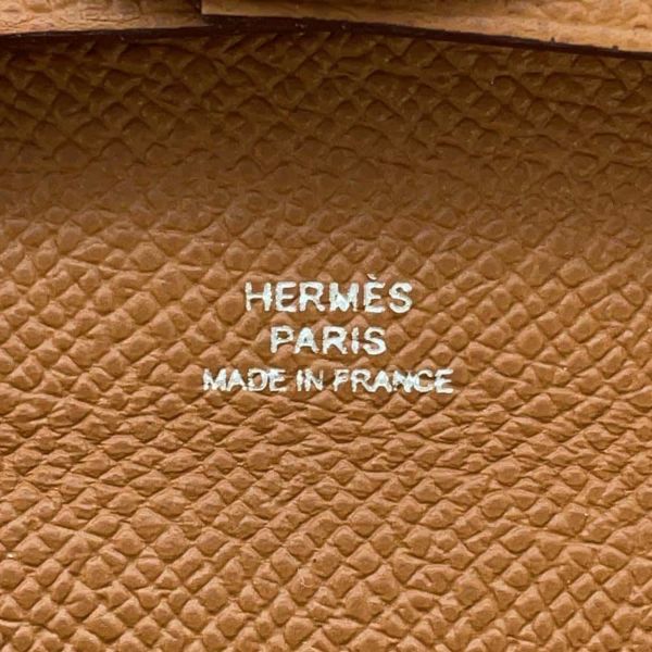 エルメス コインケース バスティア ゴールド エプソン W刻印 HERMES 財布