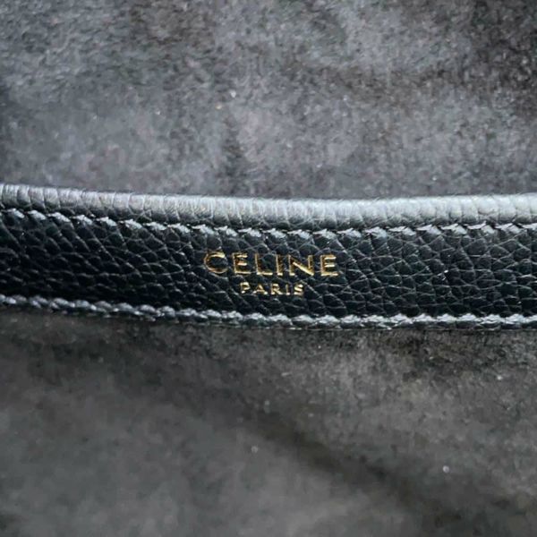 セリーヌ トートバッグ カバ ドローストリング キュイル トリオンフ 199973ENY.38NO CELINE ショルダー 黒