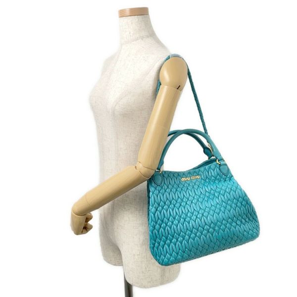 ミュウミュウ ハンドバッグ マテラッセ クリスタル レザー RN0896 MIUMIU 2way