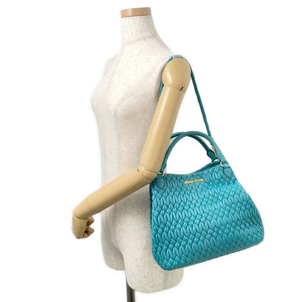 ミュウミュウ ハンドバッグ マテラッセ クリスタル レザー RN0896 MIUMIU 2way