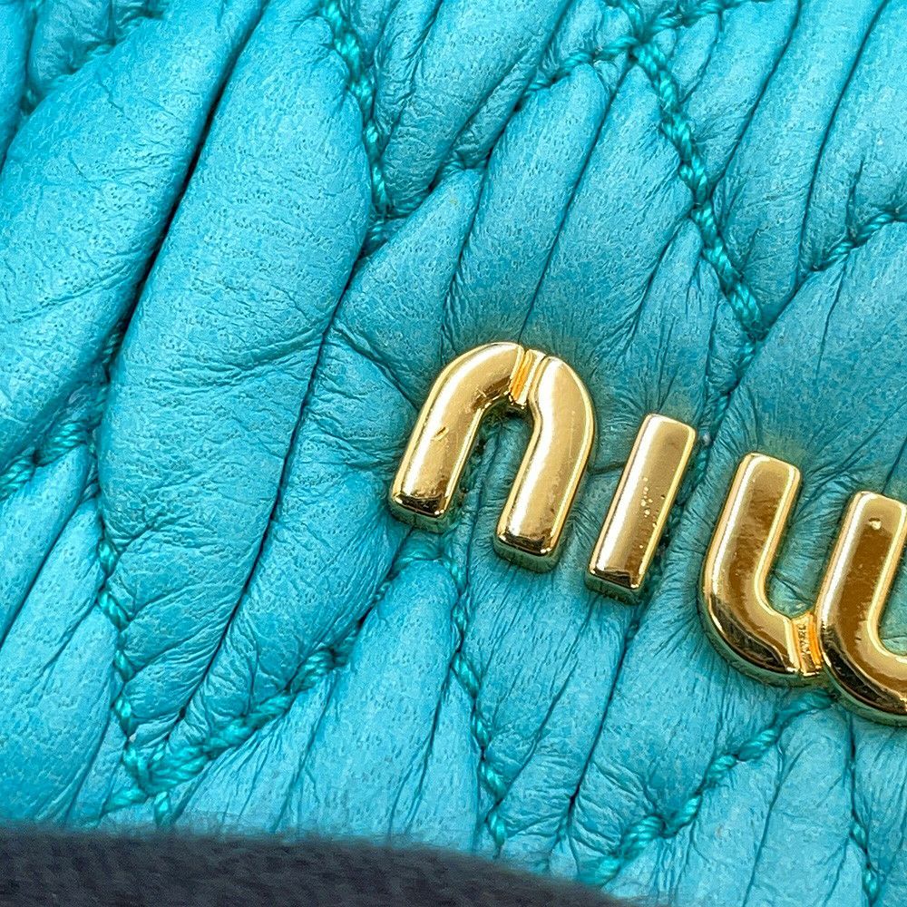 ミュウミュウ ハンドバッグ マテラッセ クリスタル レザー RN0896 MIUMIU 2way