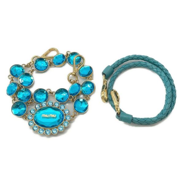 ミュウミュウ ハンドバッグ マテラッセ クリスタル レザー RN0896 MIUMIU 2way