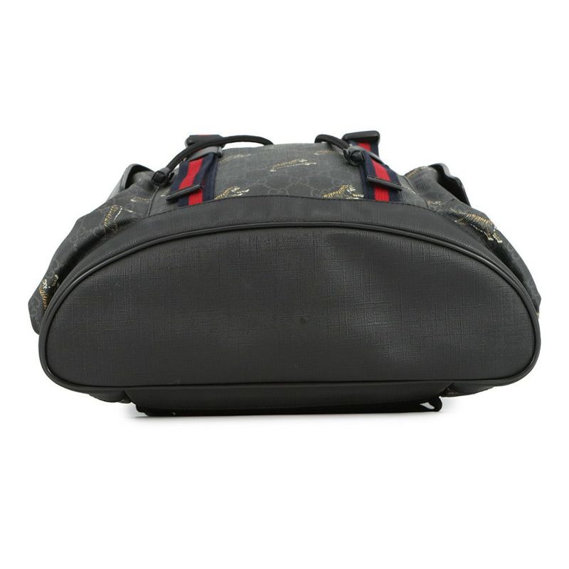グッチ リュック  シェリーライン トラ タイガー GGスプリーム 495563 GUCCI バッグ バックパック 黒