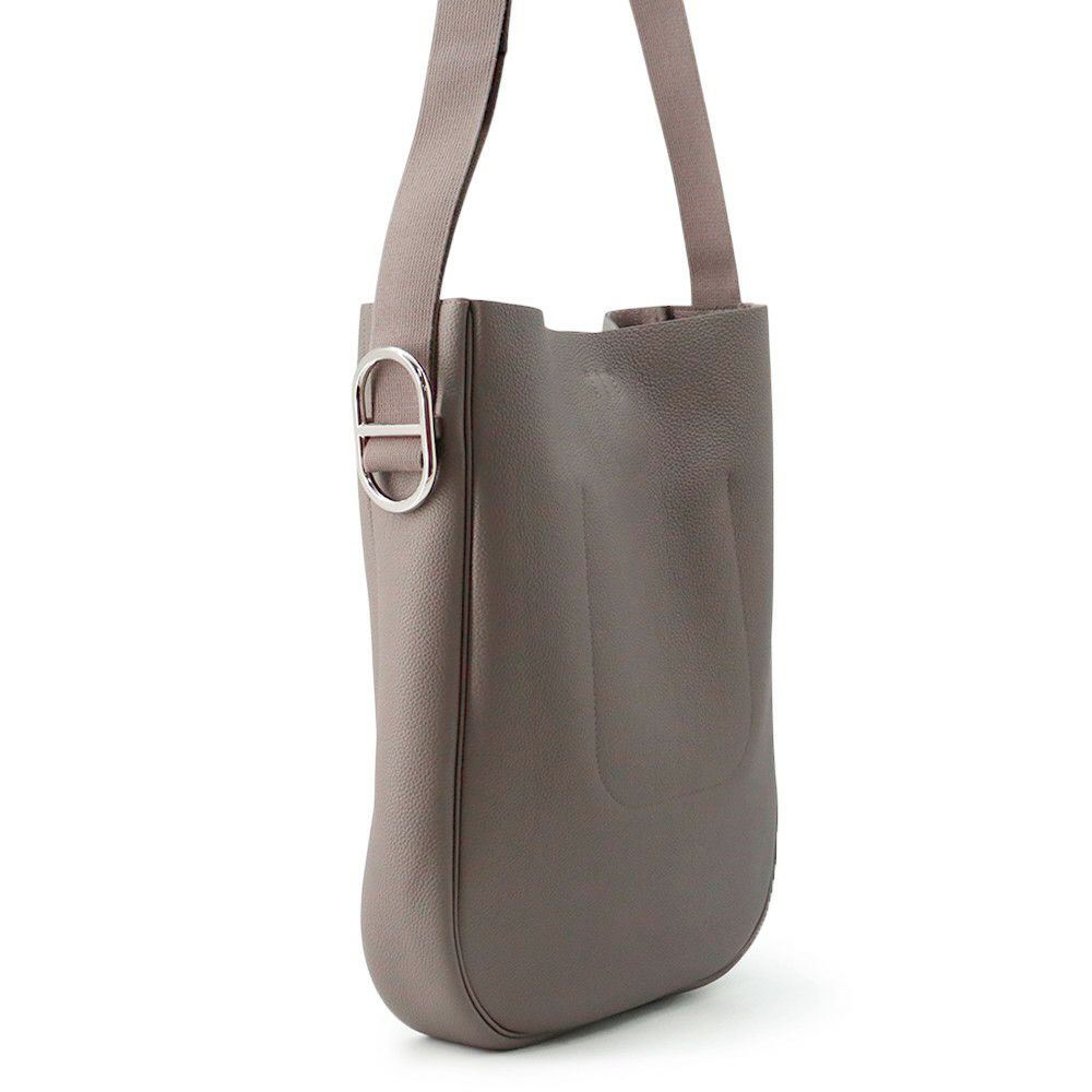 エルメス ショルダーバッグ アンクラージュ エタン/シルバー金具 トゴ K刻印 HERMES バッグ