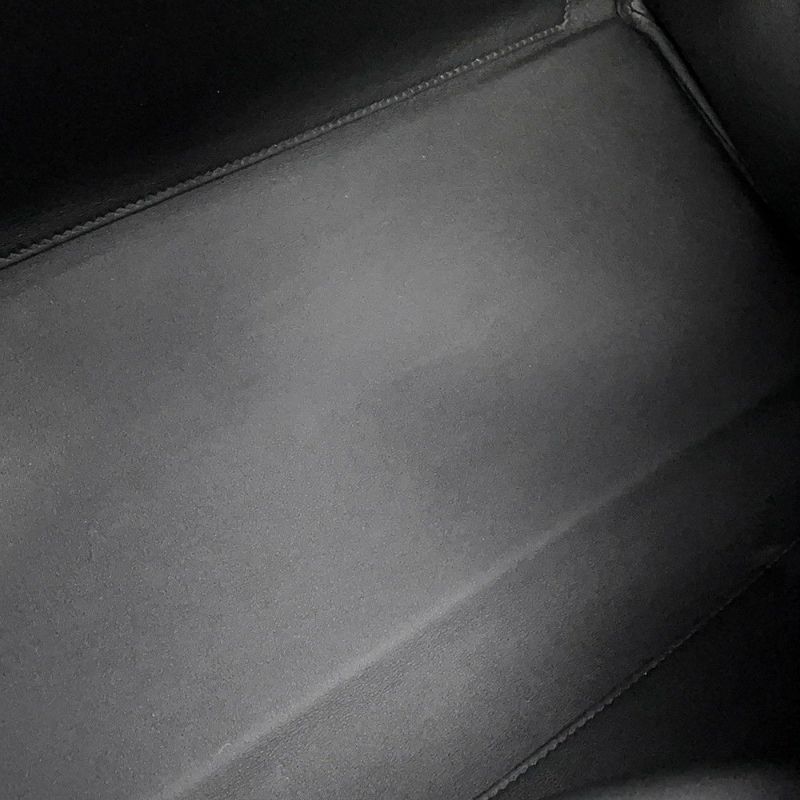 エルメス ハンドバッグ ケリー マキシ 内縫い 42 ブラック/シルバー金具 トゴ W刻印 2wayショルダー 黒