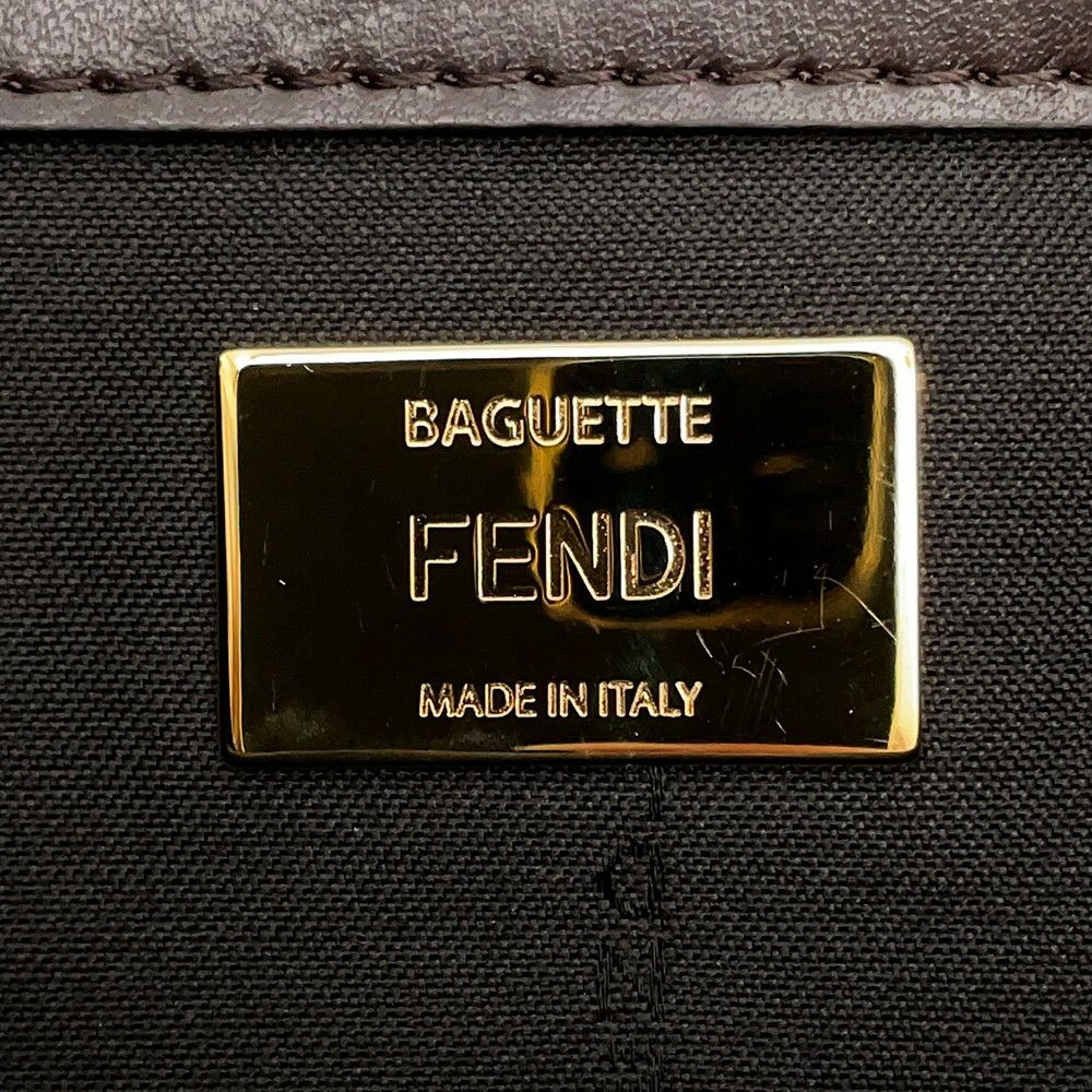 フェンディ ハンドバッグ ズッカ マルチポケット バゲット ジャガード 8BR808 FENDI バッグ 2wayショルダーバッグ