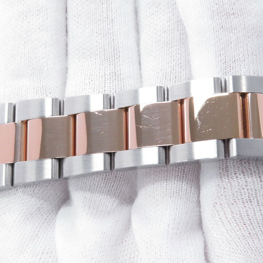 ロレックス ヨットマスター37 SS/K18PG エバーローズゴールド 268621 ROLEX 腕時計 黒文字盤