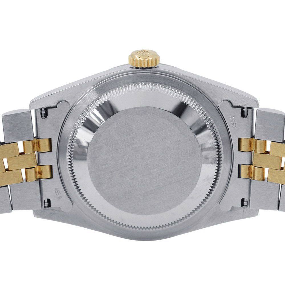 ロレックス デイトジャスト S番 SS/K18YG 16233G ROLEX 腕時計 シャンパン文字盤 10Pダイヤ