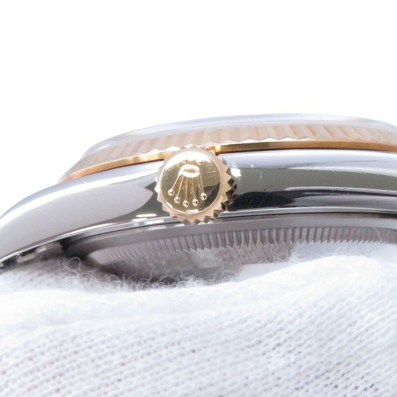 ロレックス デイトジャスト S番 SS/K18YG 16233G ROLEX 腕時計 シャンパン文字盤 10Pダイヤ