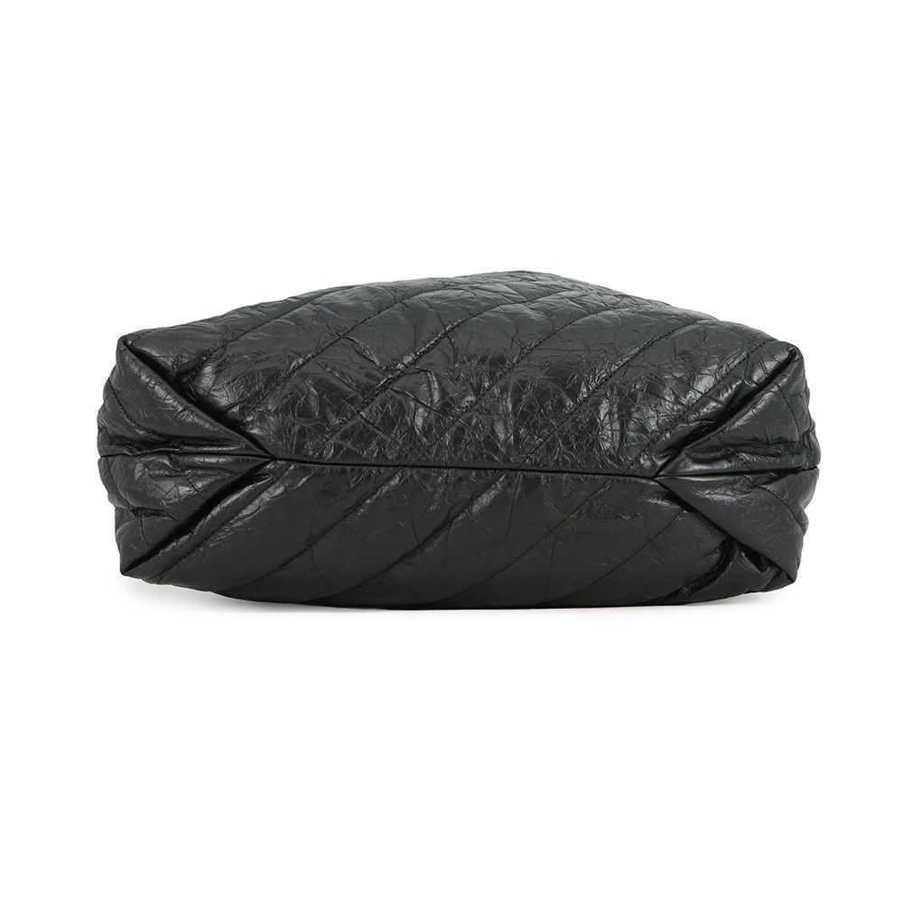 バレンシアガ チェーンショルダーバッグ BBロゴ クラッシュ キルテッド クラッシュカーフレザー 742941 BALENCIAGA バッグ 黒