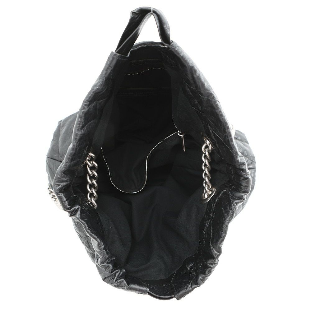 バレンシアガ チェーンショルダーバッグ BBロゴ クラッシュ キルテッド クラッシュカーフレザー 742941 BALENCIAGA バッグ 黒