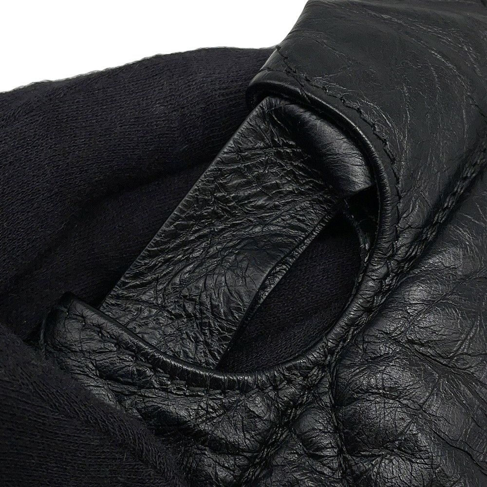 バレンシアガ チェーンショルダーバッグ BBロゴ クラッシュ キルテッド クラッシュカーフレザー 742941 BALENCIAGA バッグ 黒