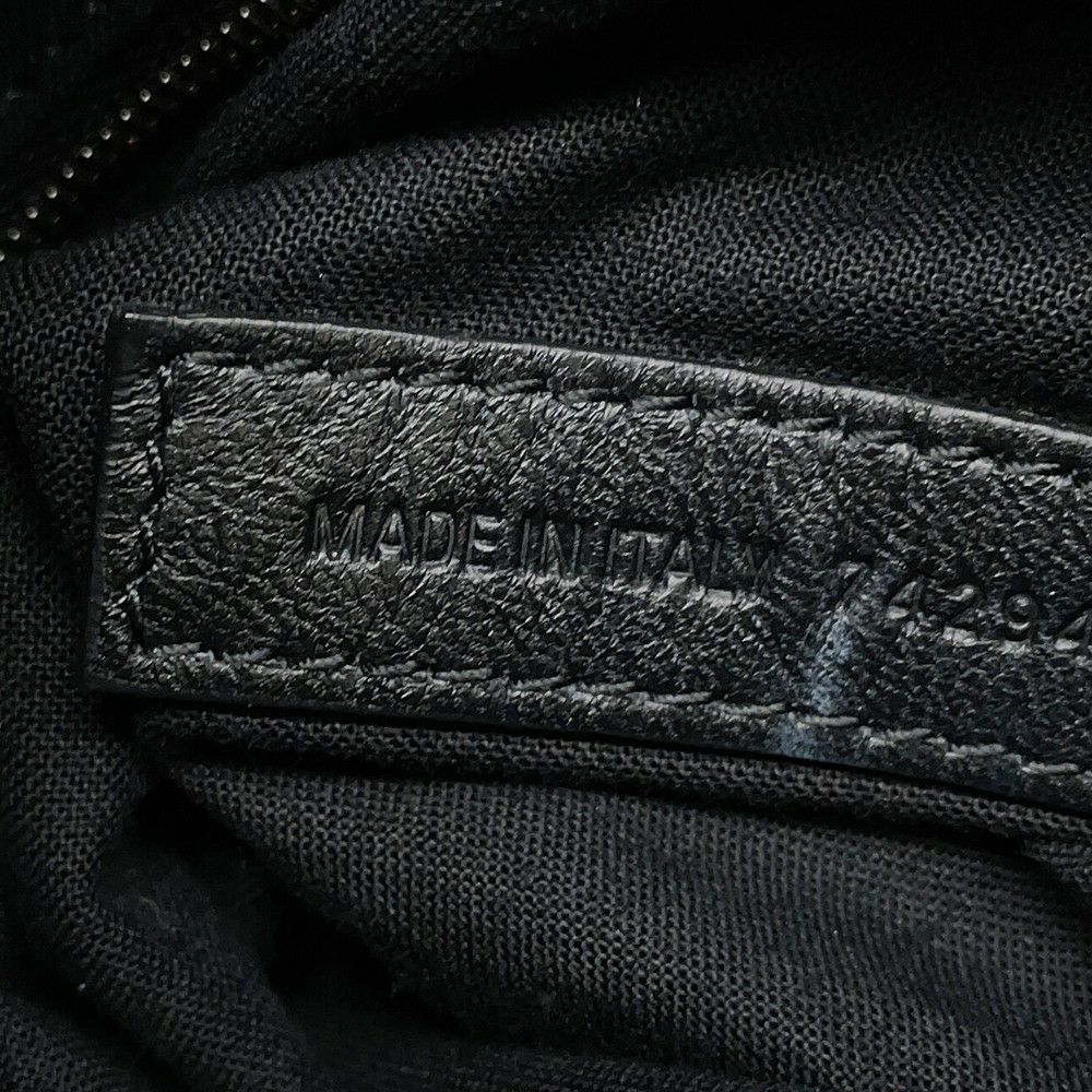 バレンシアガ チェーンショルダーバッグ BBロゴ クラッシュ キルテッド クラッシュカーフレザー 742941 BALENCIAGA バッグ 黒