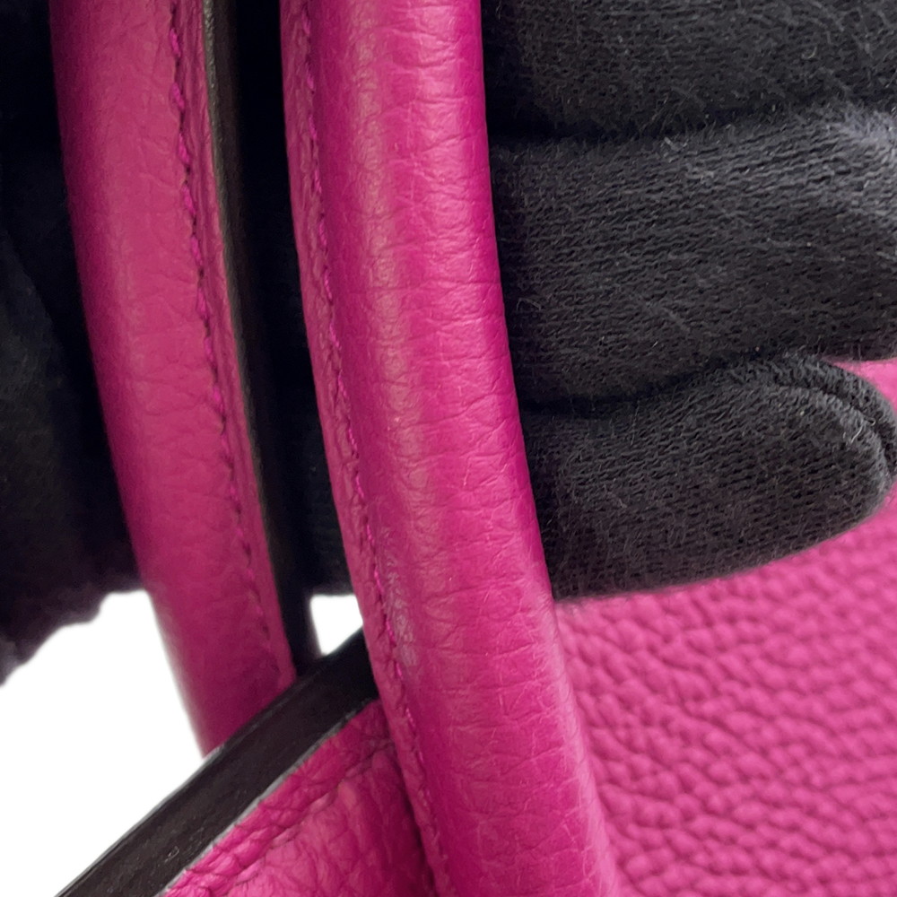 エルメス バーキン30 ローズパープル/シルバー金具 トゴ A刻印 HERMES Birkin ハンドバッグ