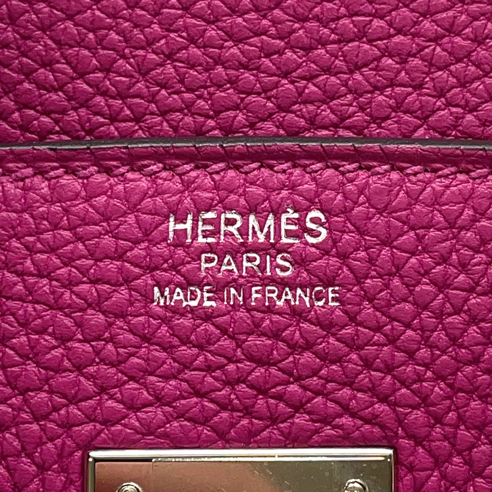 エルメス バーキン30 ローズパープル/シルバー金具 トゴ A刻印 HERMES Birkin ハンドバッグ