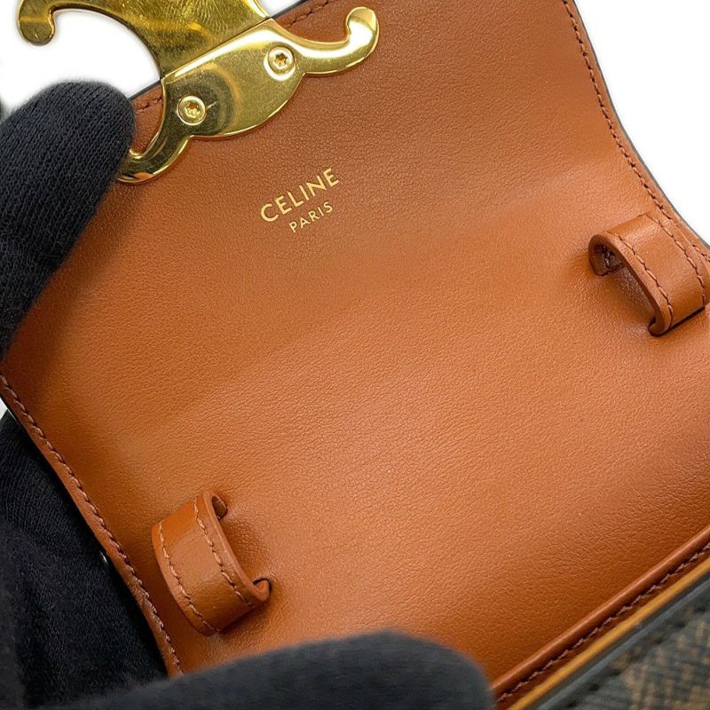 セリーヌ ショルダーバッグ トリオンフ ミニ クロード 10I512 CELINE ミニバッグ