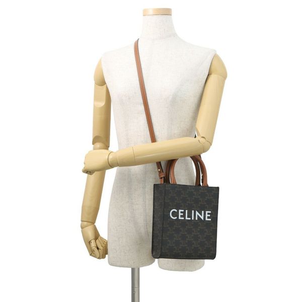 セリーヌ ハンドバッグ トリオンフ ミニ バーティカル カバ 194372 CELINE 2way
