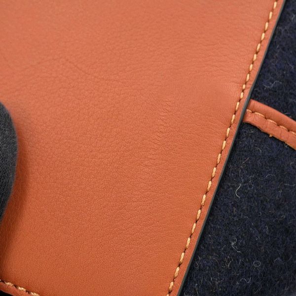 ロエベ トートバッグ ロゴ ウール レザー A717S72X13 LOEWE 2way