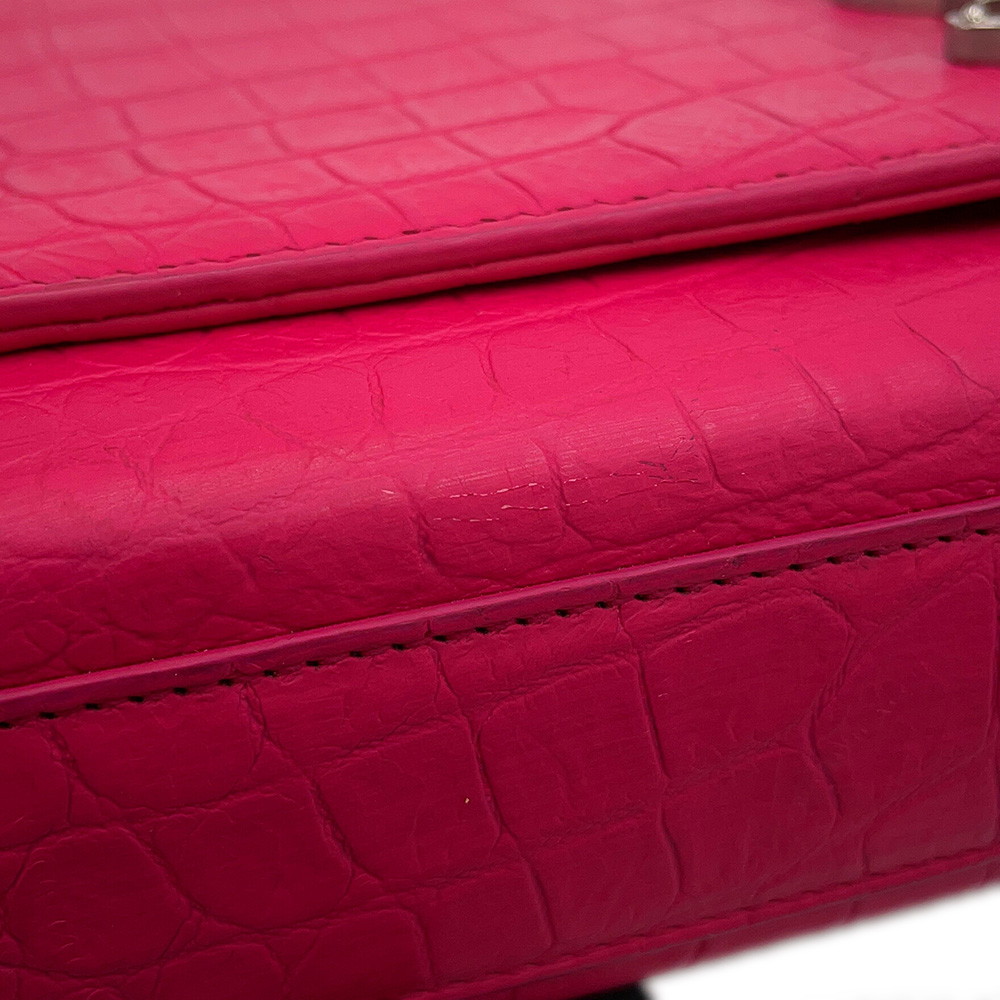 サンローランパリ チェーンショルダーバッグ ケイト ミディアム クロコ型押しレザー354119 SAINT LAURENT PARIS