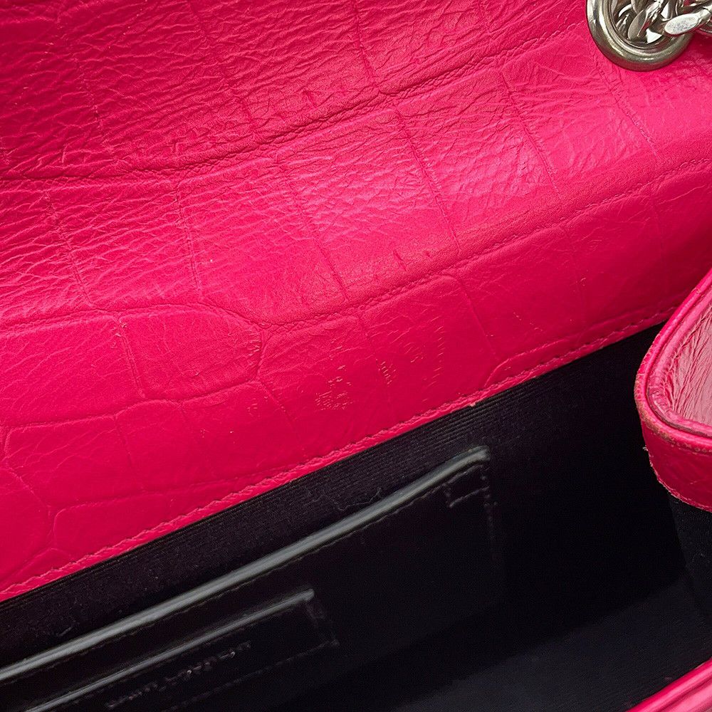 サンローランパリ チェーンショルダーバッグ ケイト ミディアム クロコ型押しレザー354119 SAINT LAURENT PARIS