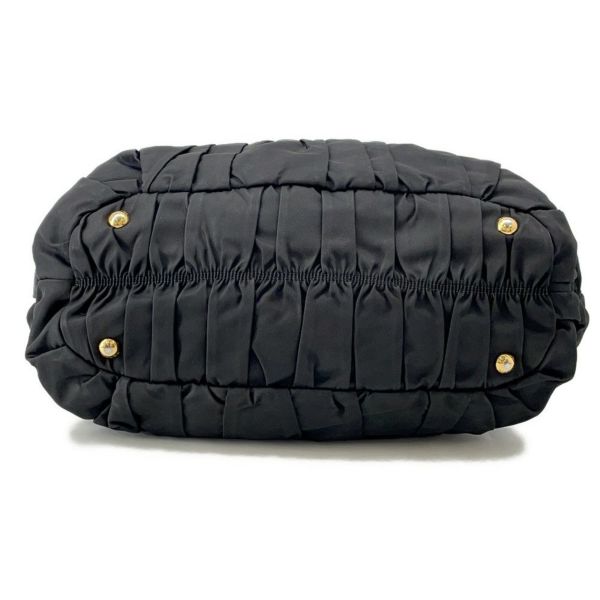 プラダ トートバッグ ギャザー ナイロン BN2346 PRADA 2way 黒