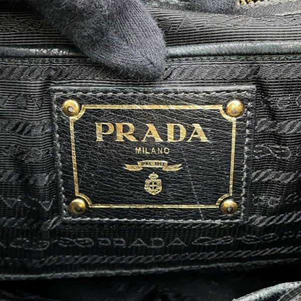 プラダ トートバッグ ギャザー ナイロン BN2346 PRADA 2way 黒