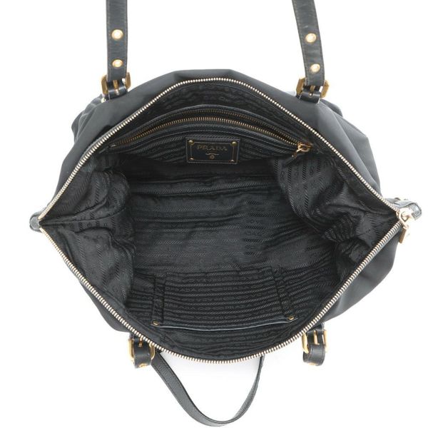 プラダ トートバッグ ロゴ ナイロン BR4255 PRADA 黒 2way