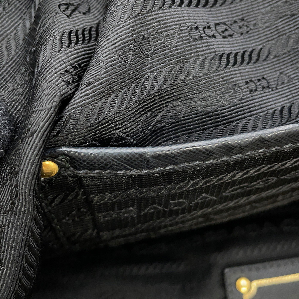 プラダ トートバッグ ロゴ ナイロン BR4255 PRADA 黒 2way