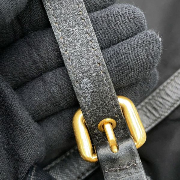 プラダ トートバッグ ロゴ ナイロン BR4255 PRADA 黒 2way