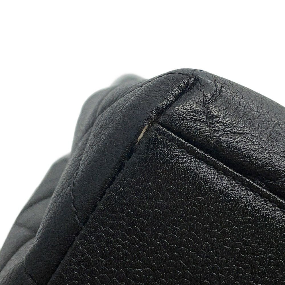 シャネル ハンドバッグ マトラッセ ココマーク トップハンドル キャビアスキン A12397 CHANEL バッグ 黒