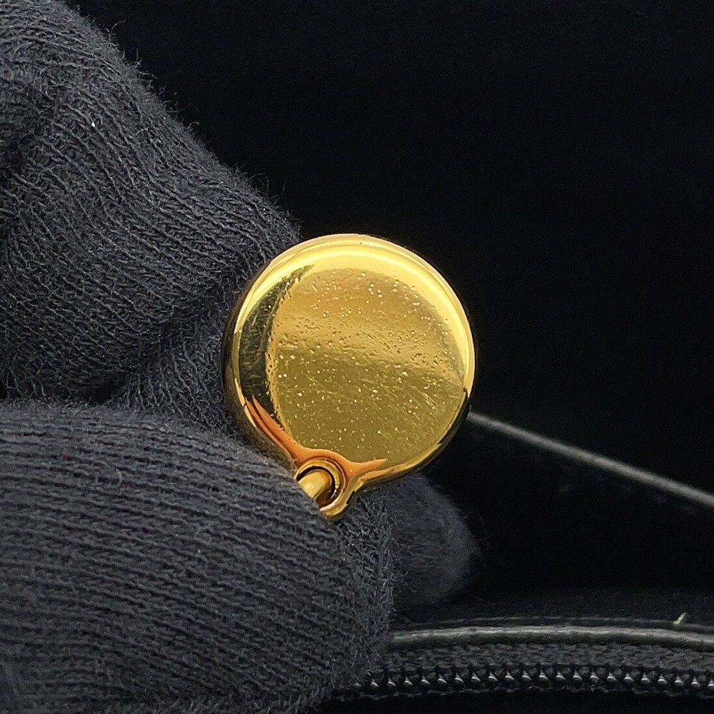 シャネル ハンドバッグ マトラッセ ココマーク トップハンドル キャビアスキン A12397 CHANEL バッグ 黒