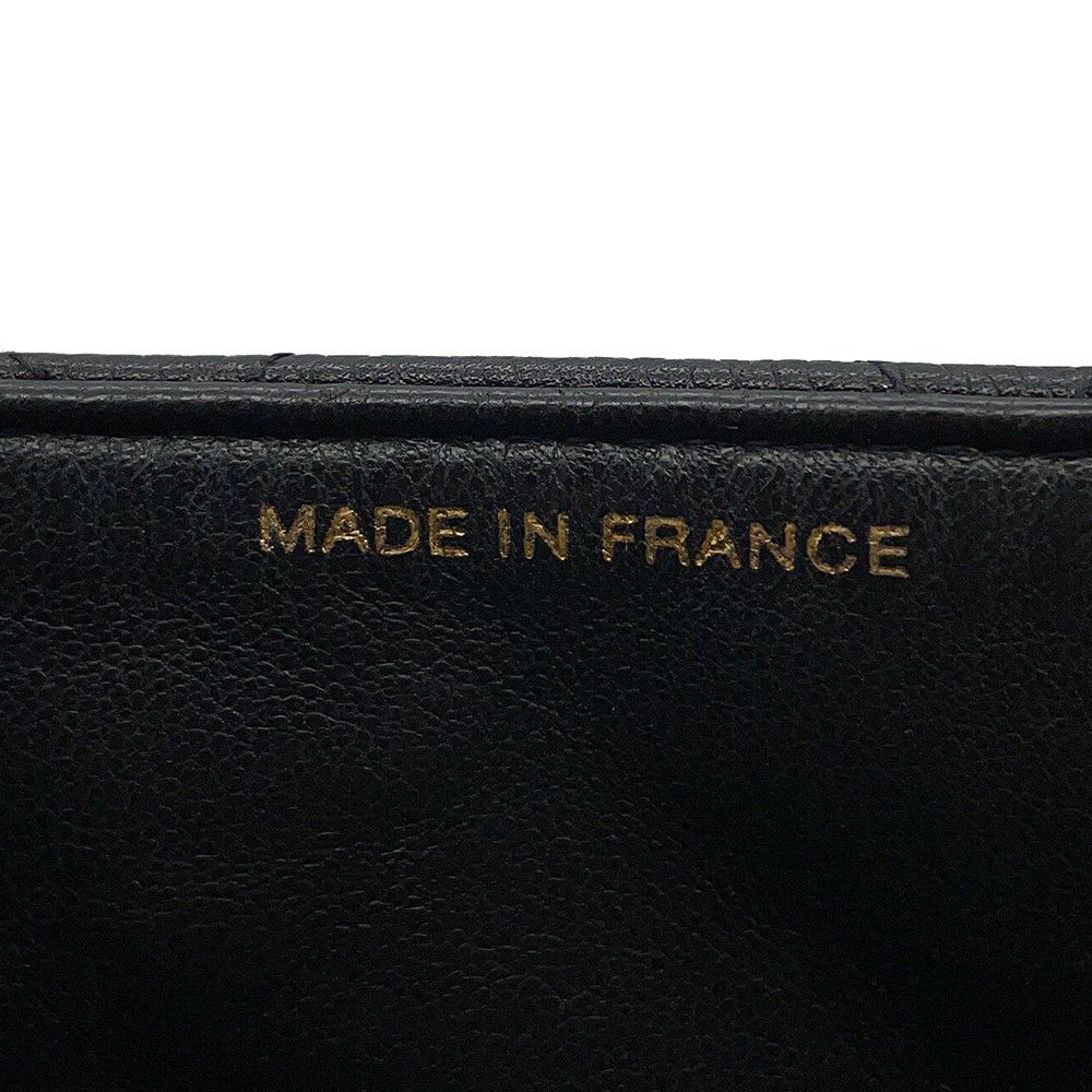 シャネル ハンドバッグ マトラッセ ココマーク トップハンドル キャビアスキン A12397 CHANEL バッグ 黒