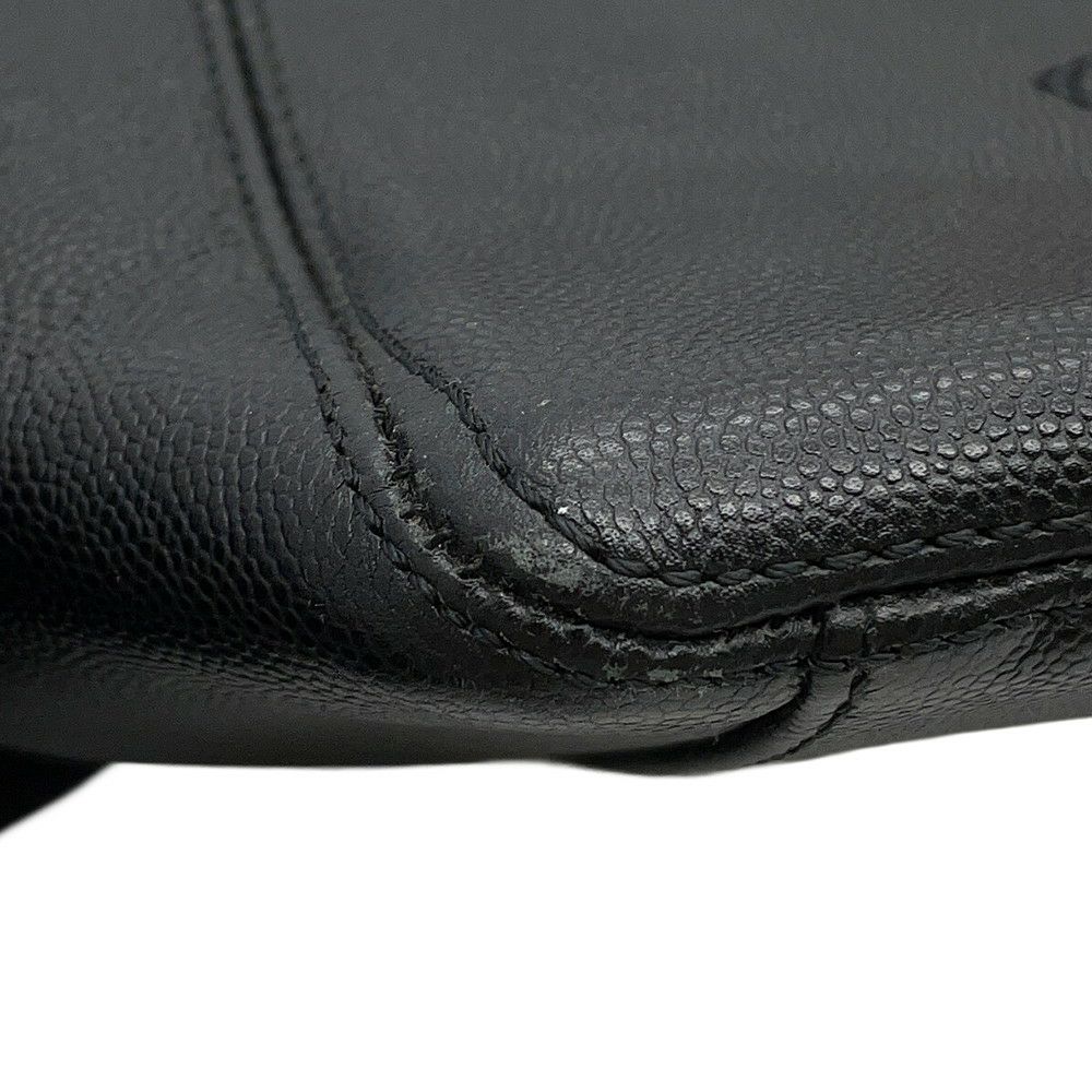 シャネル トートバッグ デカココ ココマーク プラチェーン べっ甲調 キャビアスキン CHANEL 黒